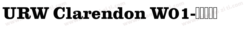 URW Clarendon W01字体转换